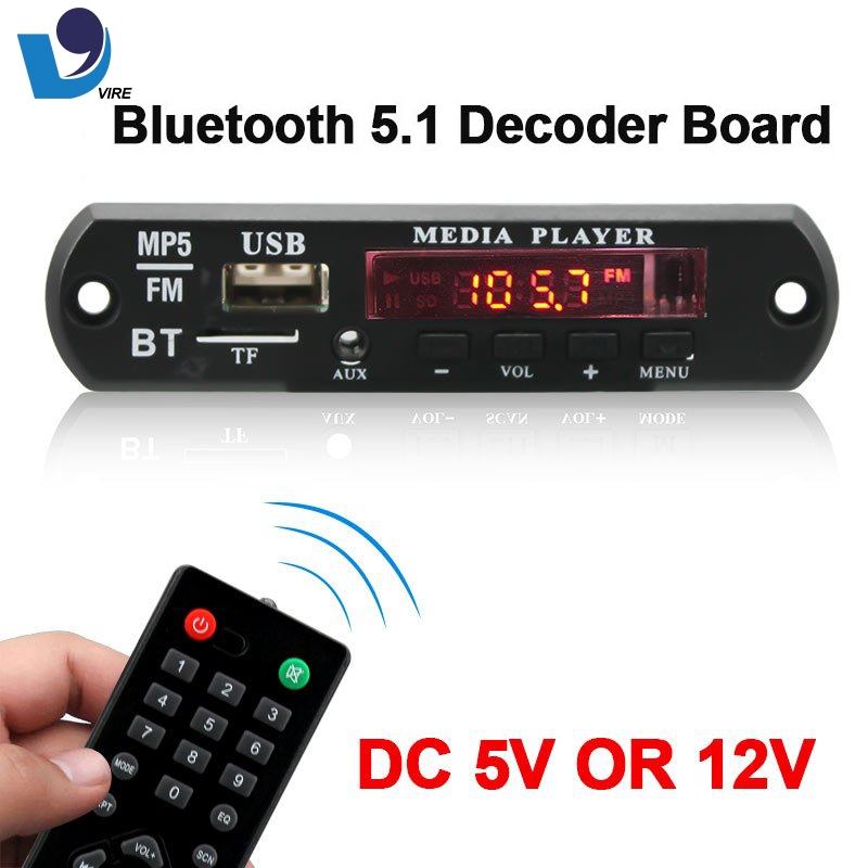 VIRE MP5 modul Vidio Bluetooth 12V Splash Screen daya tinggi VTF-108VIDEO BT V1.1