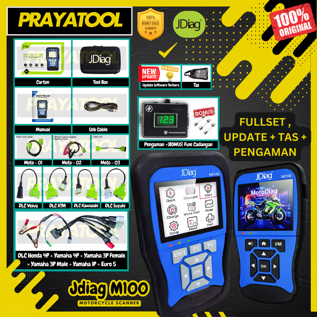 SCANNER SEPEDA MOTOR JDIAG M100 SCANNER MOTOR INJEKSI SCANER MOTOR EROR SEPEDA MOTOR OBD CO ECU OBD2
