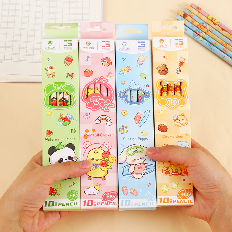 

Pensil Set Pack Cute / Pensil Anak Karakter Lucu / Pensil Set Alat Tulis Sekolah Anak / Pensil Set Isi Banya
