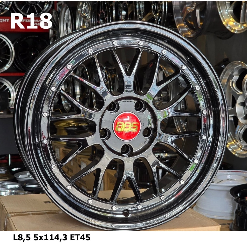 velg BBS LM Ring 18 Lebar 8,5 ET 45 PCD 5x114 velg mobil R18 tuk hrv,civic,innova,xpander,terios