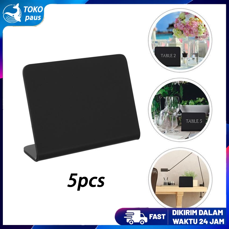 

5PCS Letter Board Papan Mini Chalkboard /Papan Tulis Menu Kecil Stand Papan/ Papan Reserved