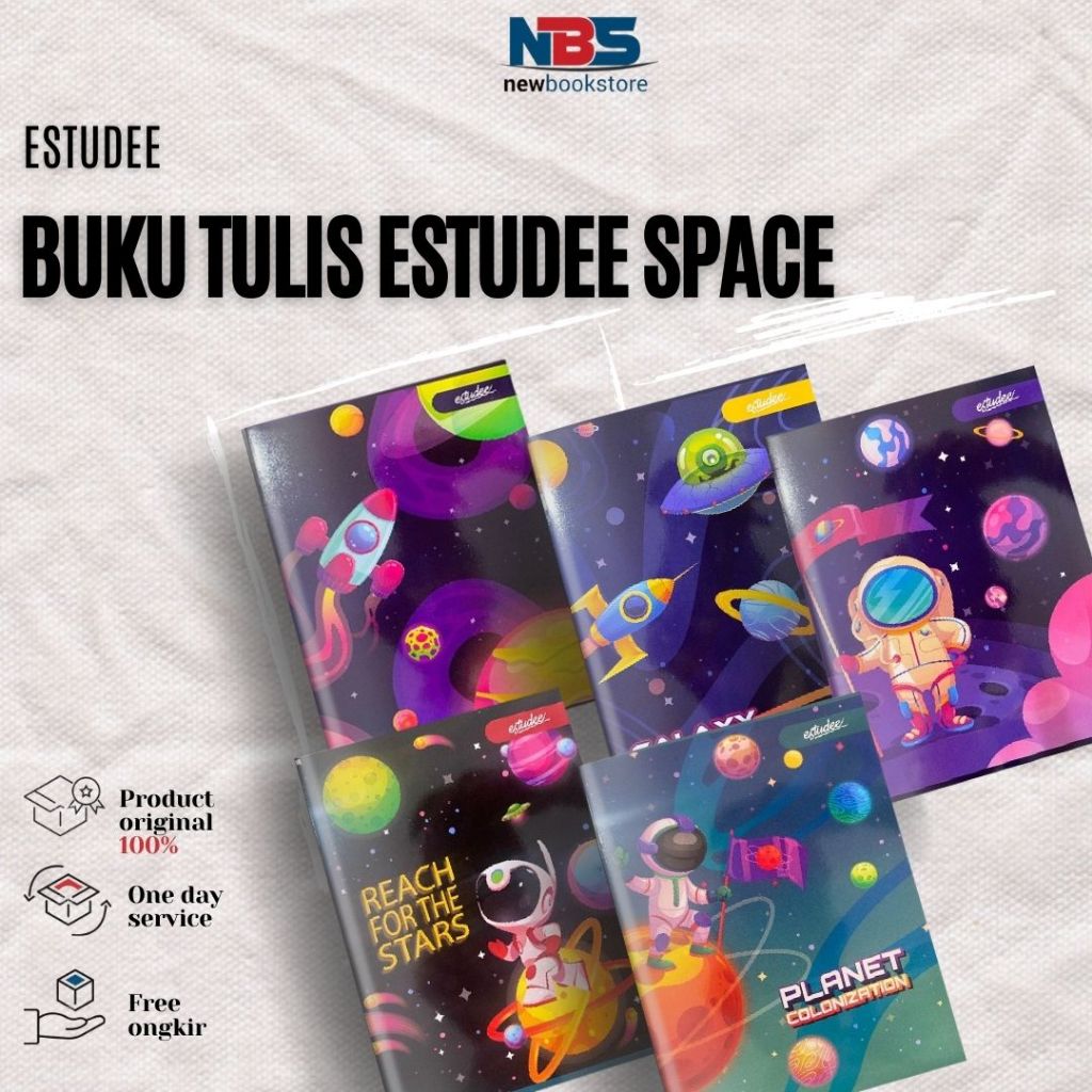

Buku Tulis Premium Murah | Buku Tulis Estudee Kwarto / A5 Space Isi 6 Buku 38 Lembar