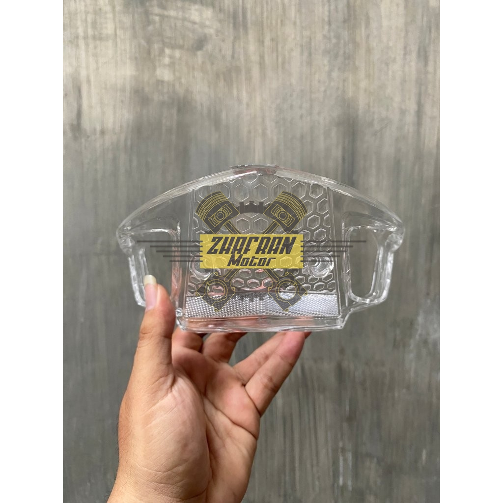 Mika Lampu Stop Belakang Putih Bening Transparan Honda Supra FIT NEW FIT X FIT S 2006 2007 2008 2009