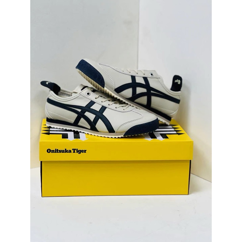Onitsuka Tiger Super Deluxe Cream Navy Leather