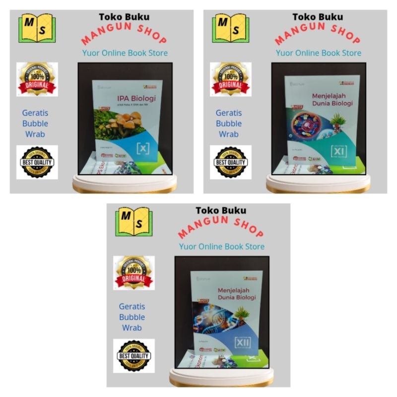 Buku IPA Biologi Kelas 1.2.3 / 10,11,12 SMA Kurikulum Merdeka Platinum