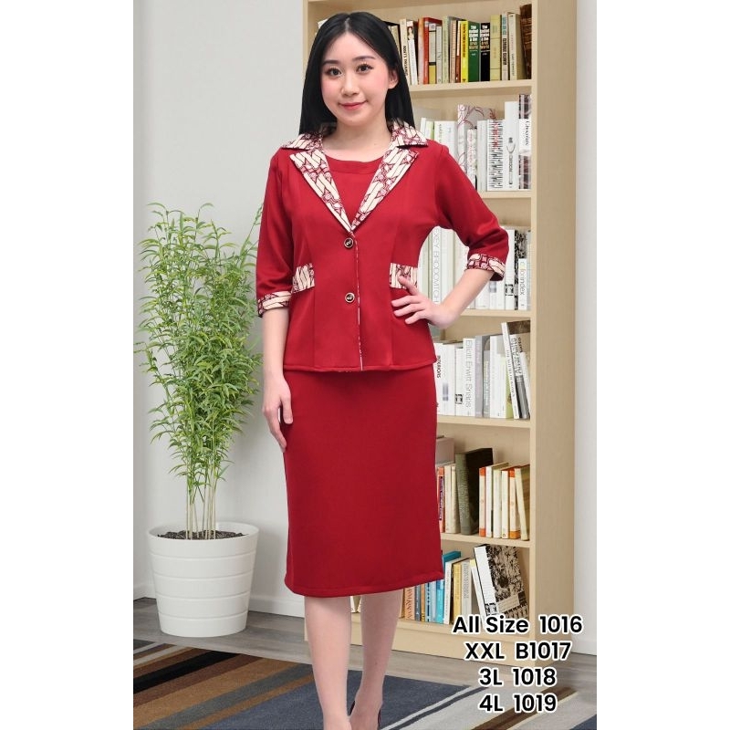 Dress Scuba Premium Bordir asli+rompi lepas