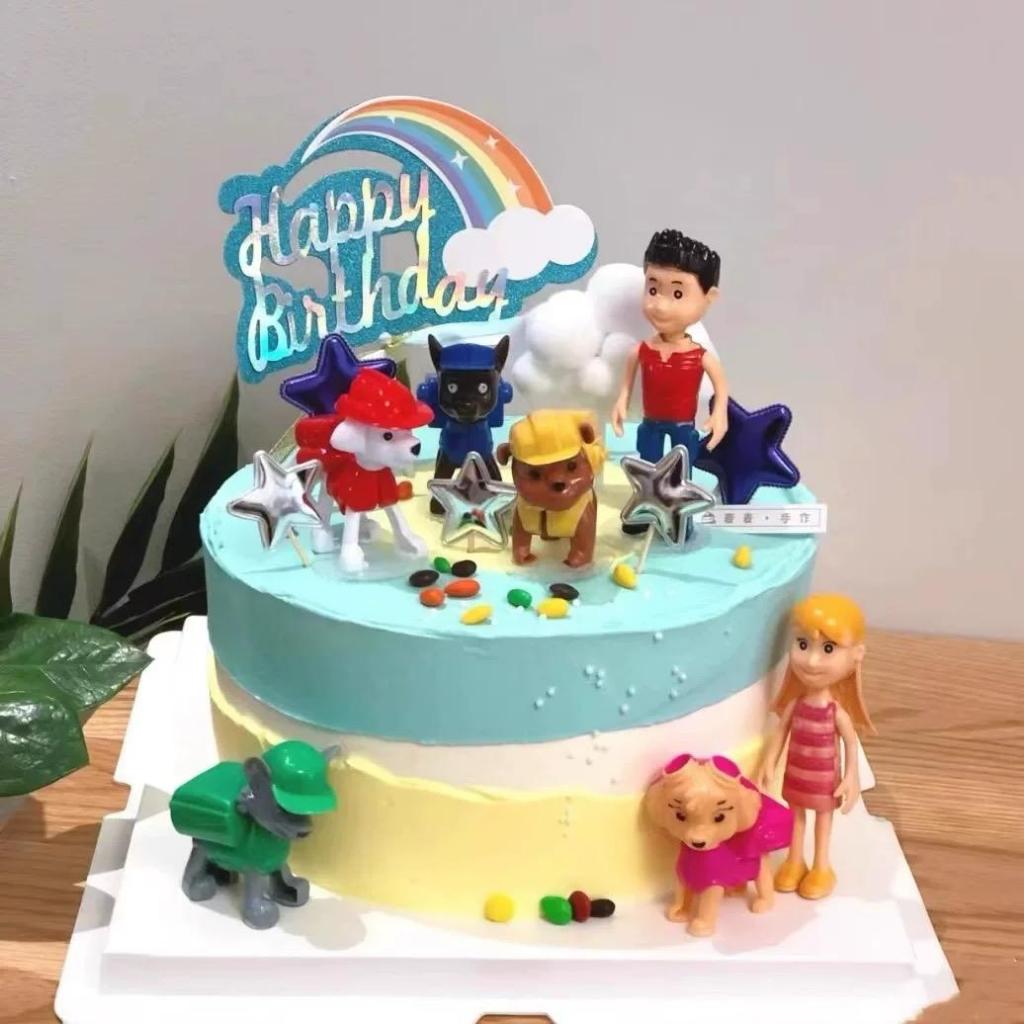 #HJ# Pajangan Mainan Anjing Pajangan Mainan Paw Patrol / Pajangan Kue Paw Patrol 3D Pajangan Paw Pat