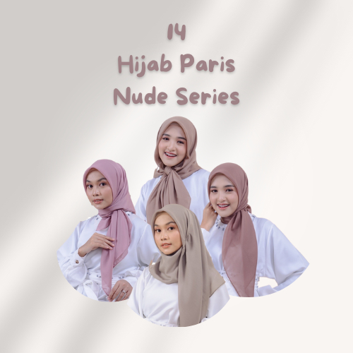 Kerudung Paris Nude / Hijab Paris Polos Nude / Jilbab Paris Nude