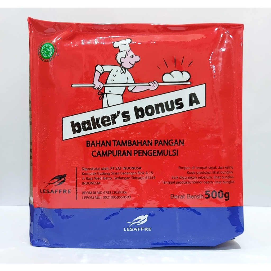 

pekanbaru / 500 gram BAKER BONUS A BREAD IMPROVER PELEMBUT ROTI/pak