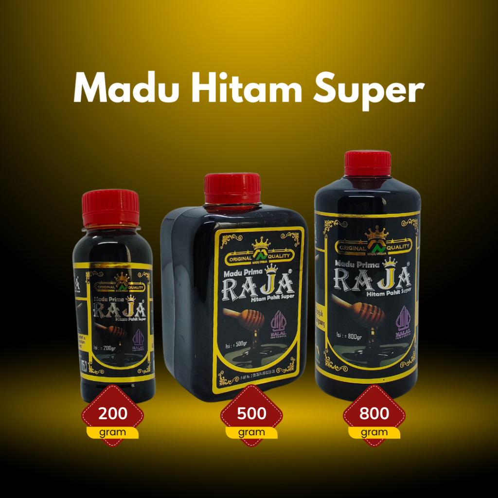 

Madu Hitam Pahit Super - Madu Raja - Original