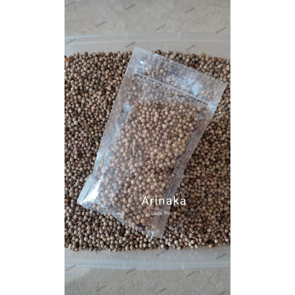 

Lada Putih Butir (Biji) - Merica/Sahang Asli 100 gr