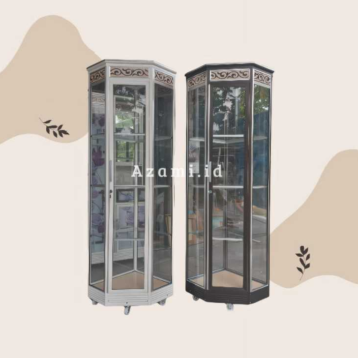 Lemari Sudut / Lemari Hiasan ruang tamu / Lemari Pojok