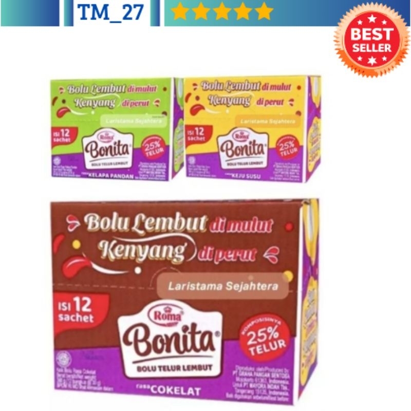 

Bonita Bolu Telur @30gr 1 box isi 12 pcs