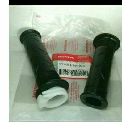 hand grip handgrip karet stang kanan kiri set selongsong gas karisma kharisma Supra x 125 ORI ahm ho