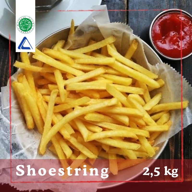 

Kentang Goreng Beku Shoestring Polos 2,5kg