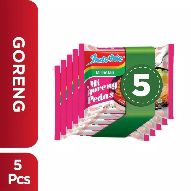 

INDOMIE GORENG PEDAS ISI 5 PCS