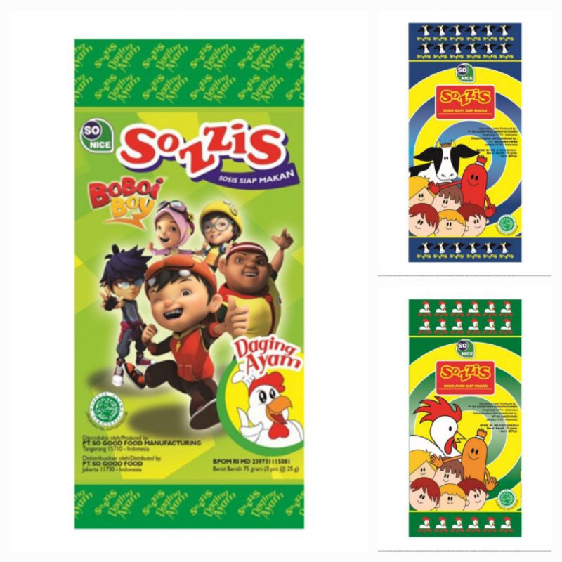 

SOSIS SONICE SOZZIS SIAP MAKAN ALL VARIAN isi 3 PCS