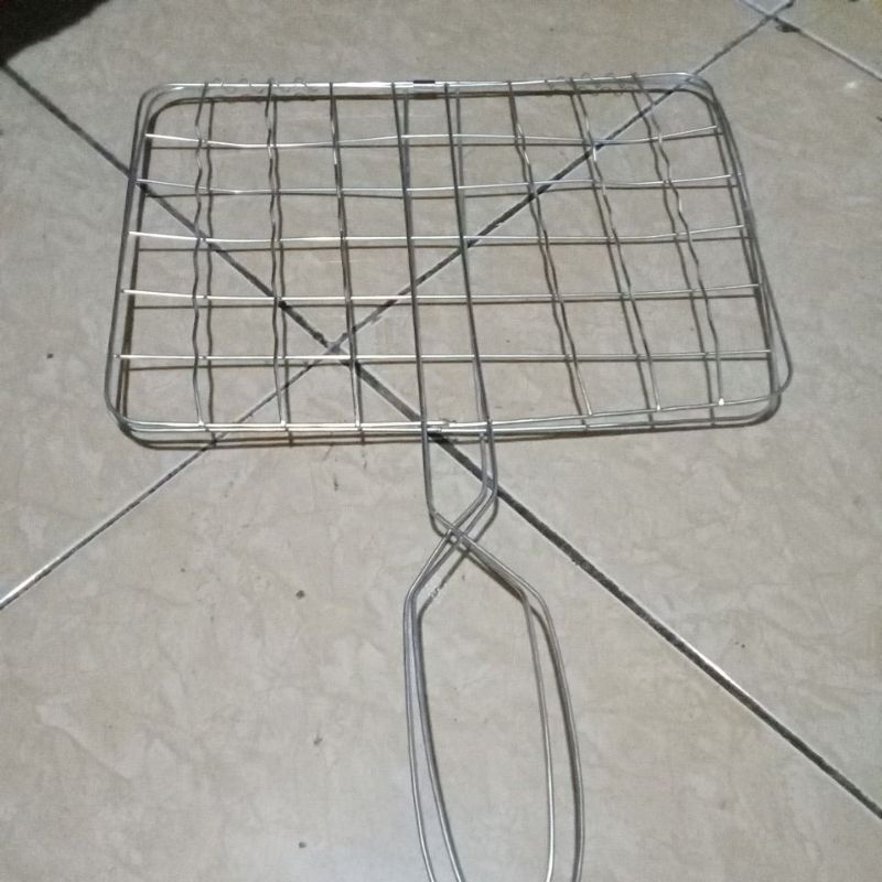 panggangan ikan kecil jepitan buat ikan gagang polos