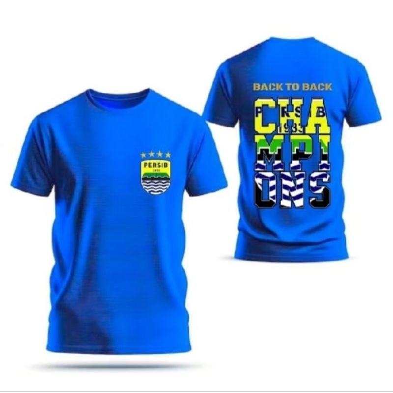 kaos persib anak 1-13 tahun bahan katun kombet 30s