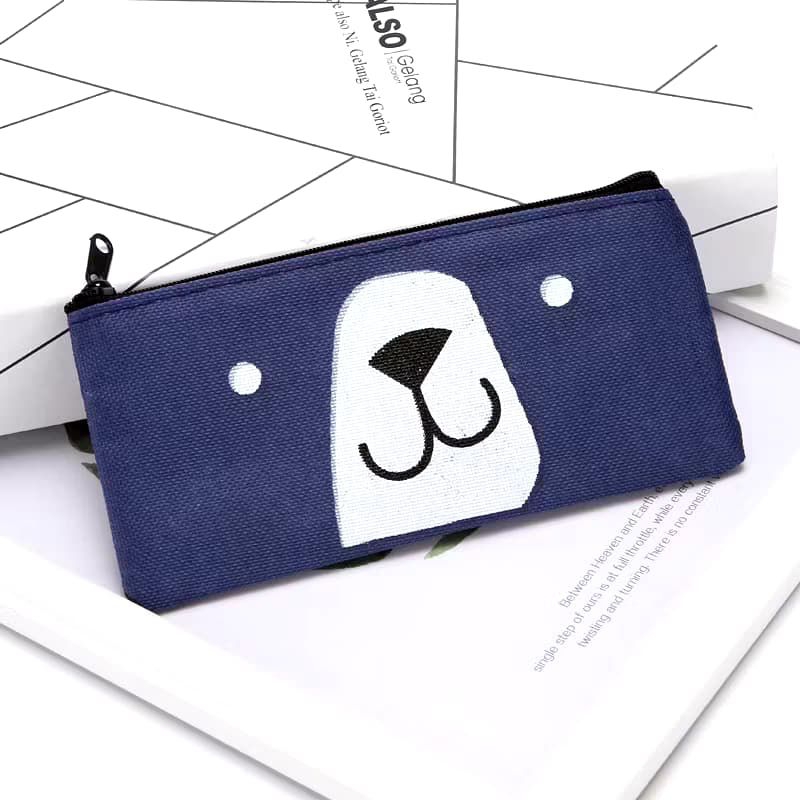 

tempat pensil pulpen bahan kain kanvas