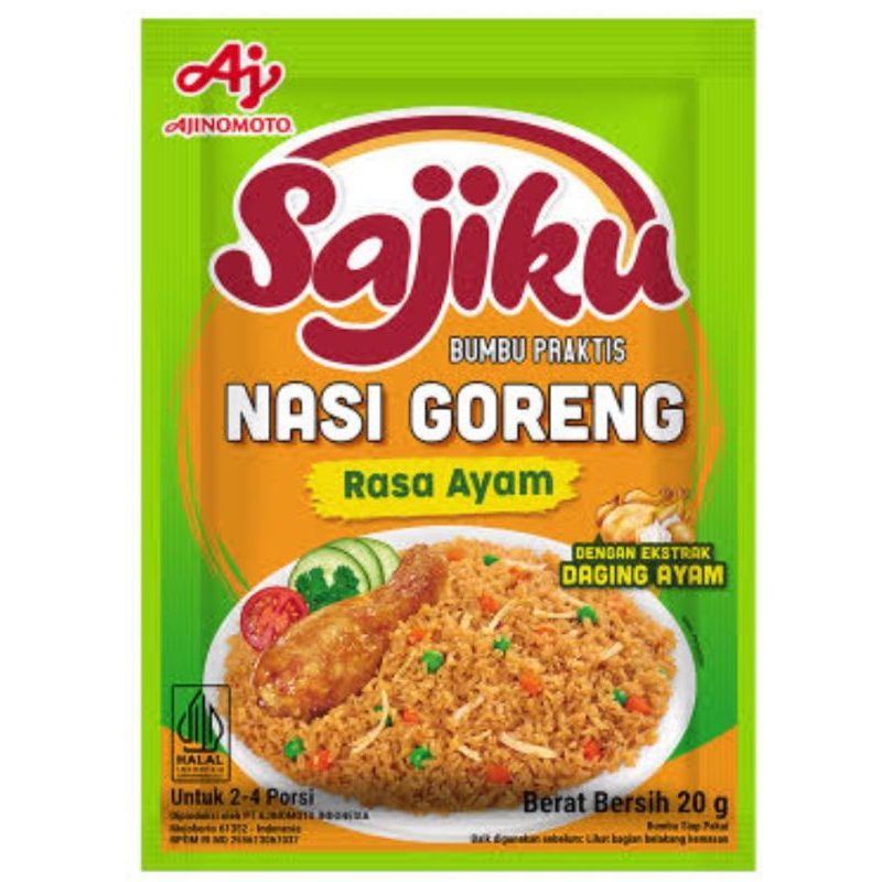 

sajiku nasi goreng rasa ayam renceng isi 10 sachet/bumbu nasi goreng sajiku rasa ayam