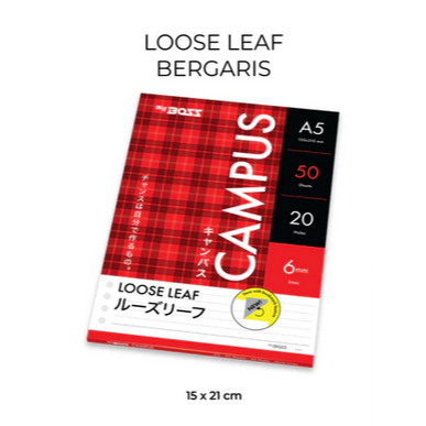 

LOOSE LEAF A5 BERGARIS BIGBOSS CAMPUS 50LB [ Pack ]