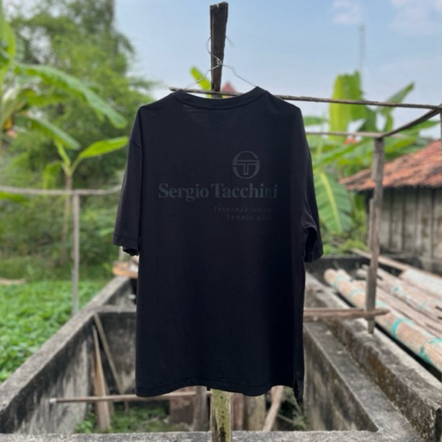 t shirt kaos sergio tacchini original vintage rare not kaos band ellesse neckdeep sukatani