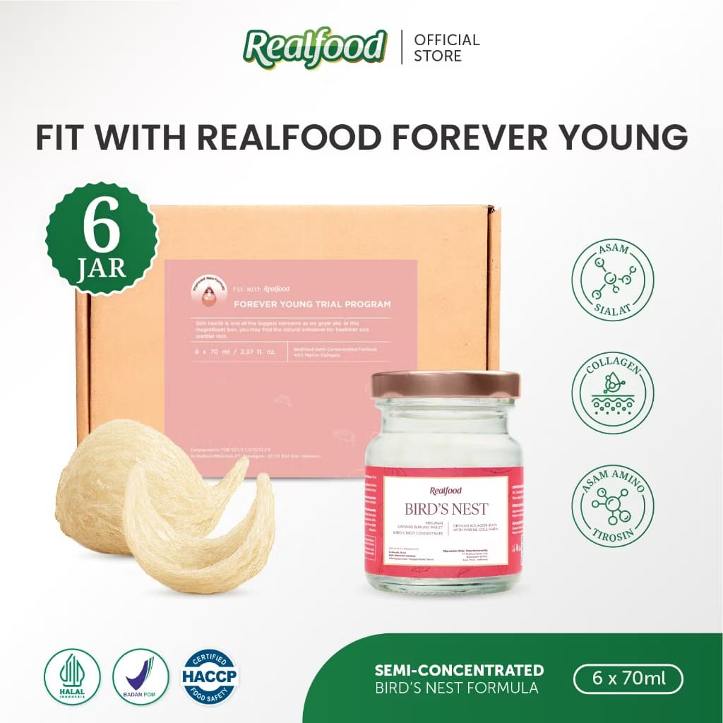 

Realfood Foreve Young Trial 6 Hari Minuman Sarang Burung Walet