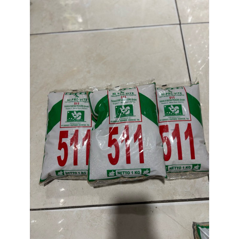 Arjunawiwaha17 Voer Pur Ayam Hi Pro Vite Pakan Ayam 511K, Cp 511, 591, 592, 593, 594 Asli Kemasan