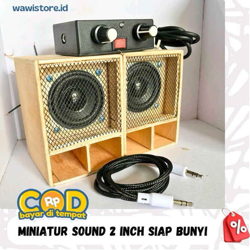Sound Miniatur 2 inch Siap Bunyi Miniscoop
