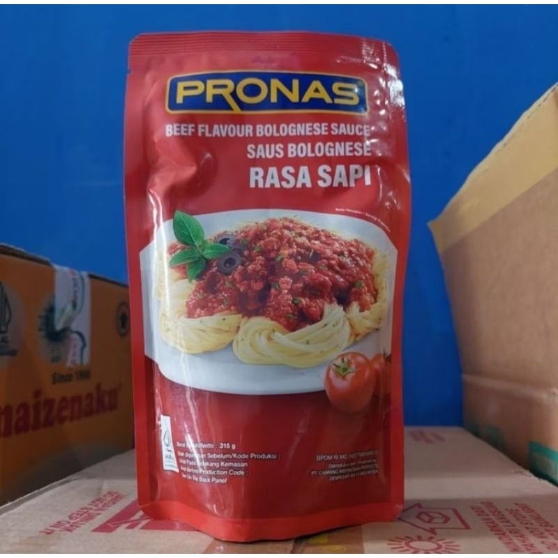

PRONAS Saus Bolognese Daging Sapi l Saus Bolognese Beef Spaghetti 315gr