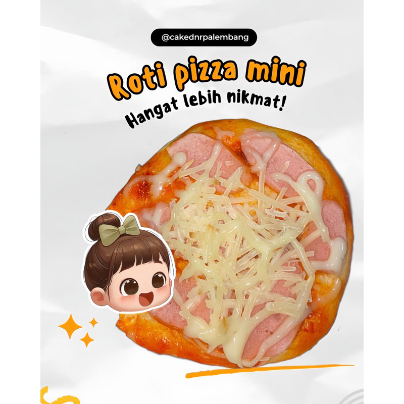 

Roti pizza mini / roti pizza grade b / jajanan palembang