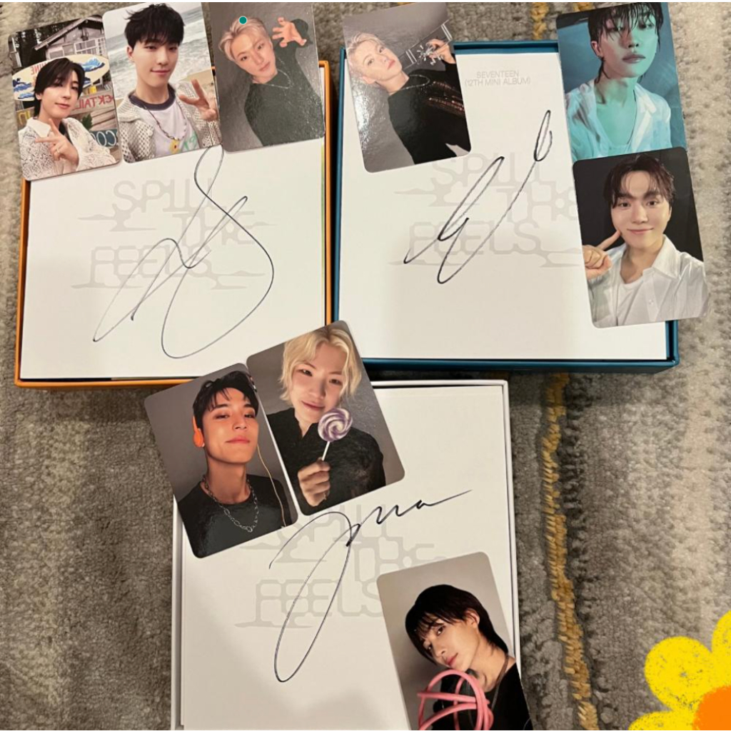[READY STOCK] AUTHENTIC SIGNED SEVENTEEN SVT Album Spill The Feels The8/Woozi/Joshua
