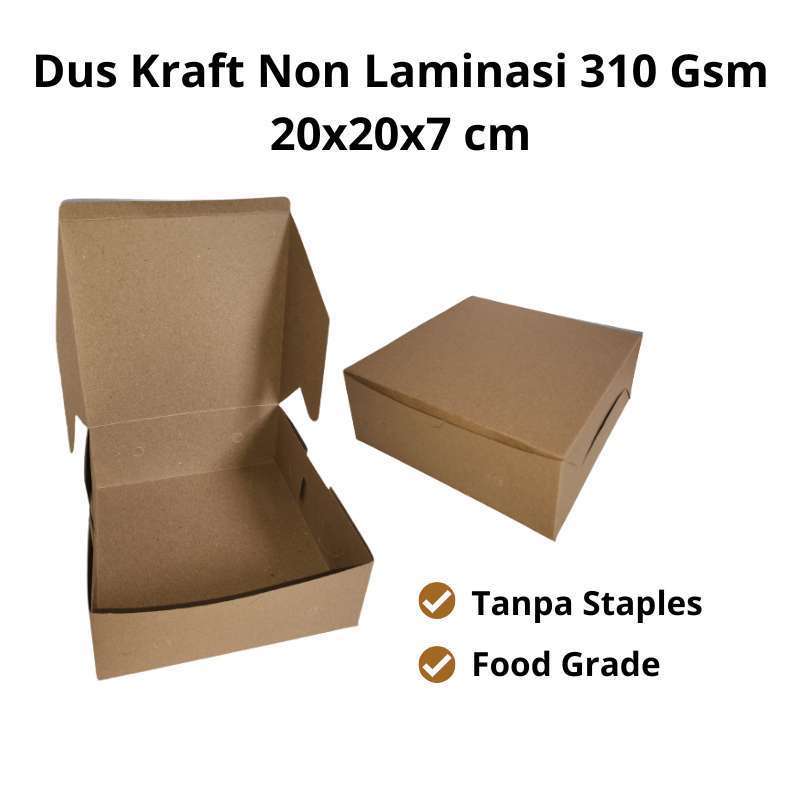 

dus nasi coklat 20x20 / dus nasi kraft