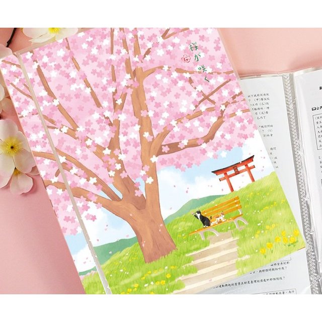 

[F00] Folder Map Sakura Pink Jepang Ukuran A4 Isi 20
