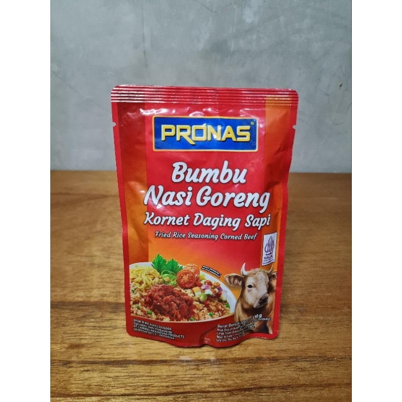 

Pronas Bumbu Nasi Goreng dengan Kornet Sapi 110g