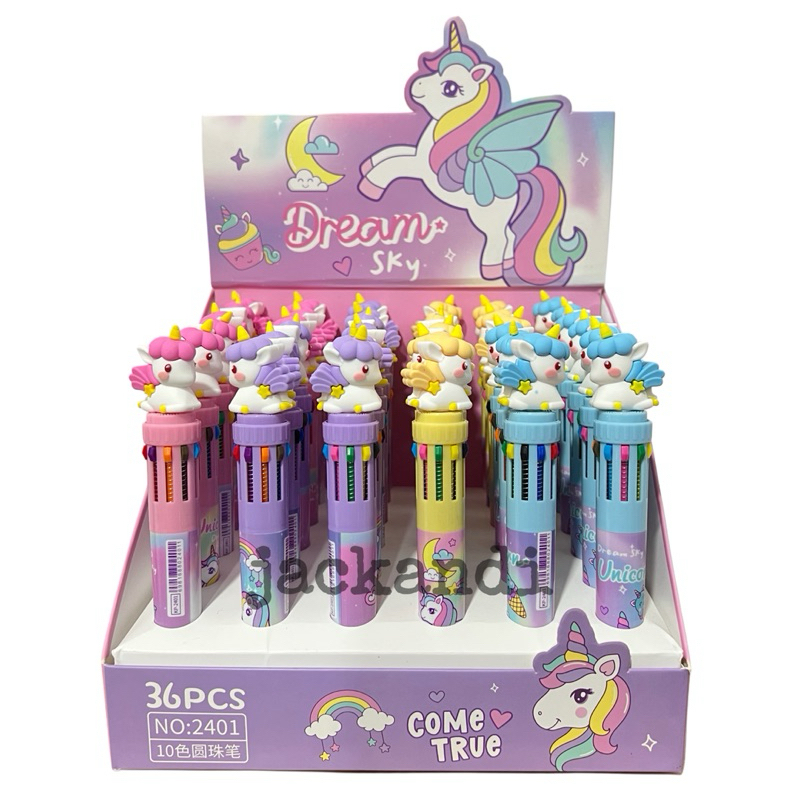 

Pulpen Anak 10 Warna Unicorn My Little Pony Pen Cetek Gel Lucu Imut Gemas