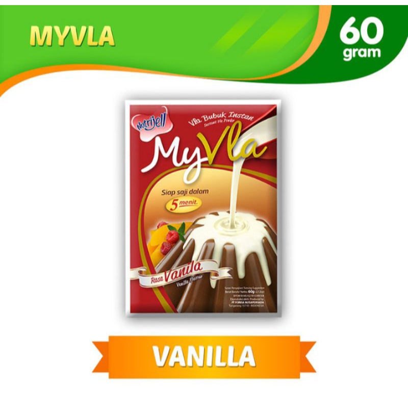 

Nutrijell My Vla Bubuk Instan Vla Vanila 60 g