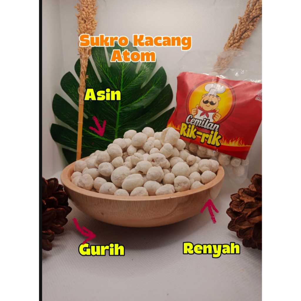 

Sukro Kacang Atom Original – Kacang Balut Tepung Gurih & Krispi