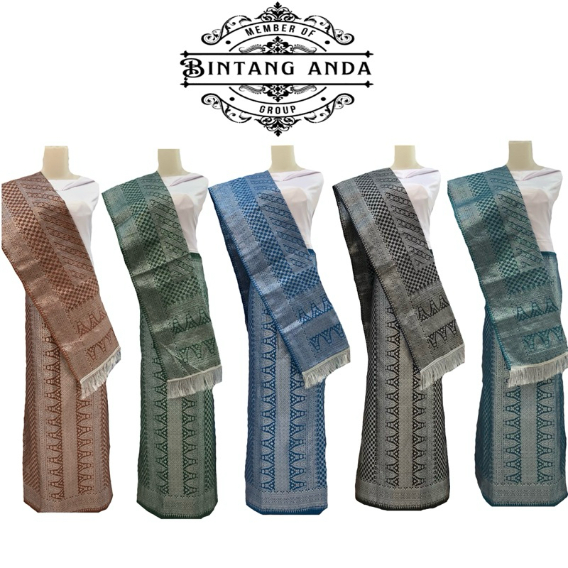 Songket selendang / Songket selendang set / Songket selendang palembang