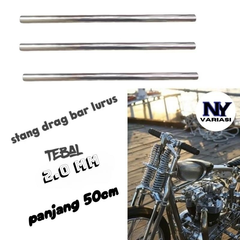 stang custom chopper bober drag bar lurus