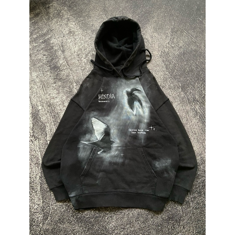 HOODIE REWORK DOVES EVERYTHING U ARE - HINDIA