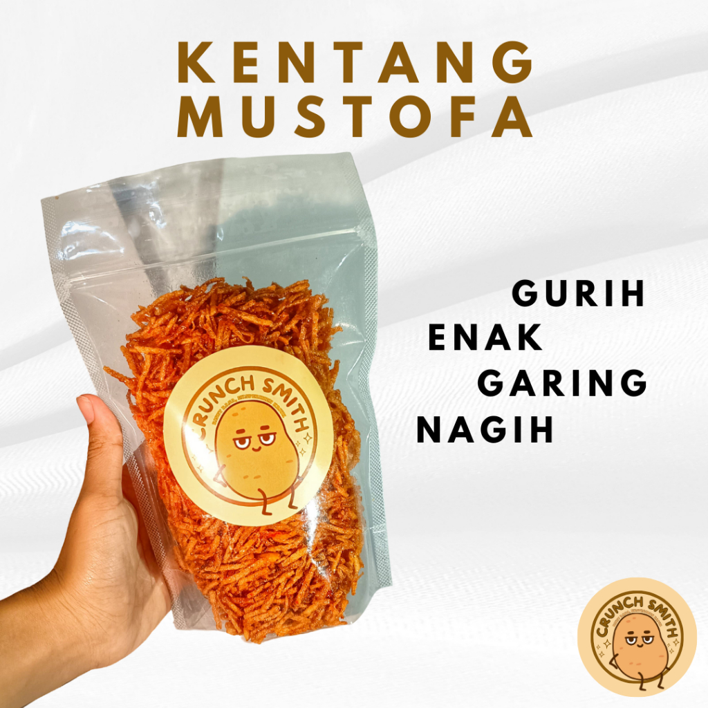 

Kentang Mustofa by Cruch Smith Standing Pouch, Enak, Gurih, Nagih, Renyah