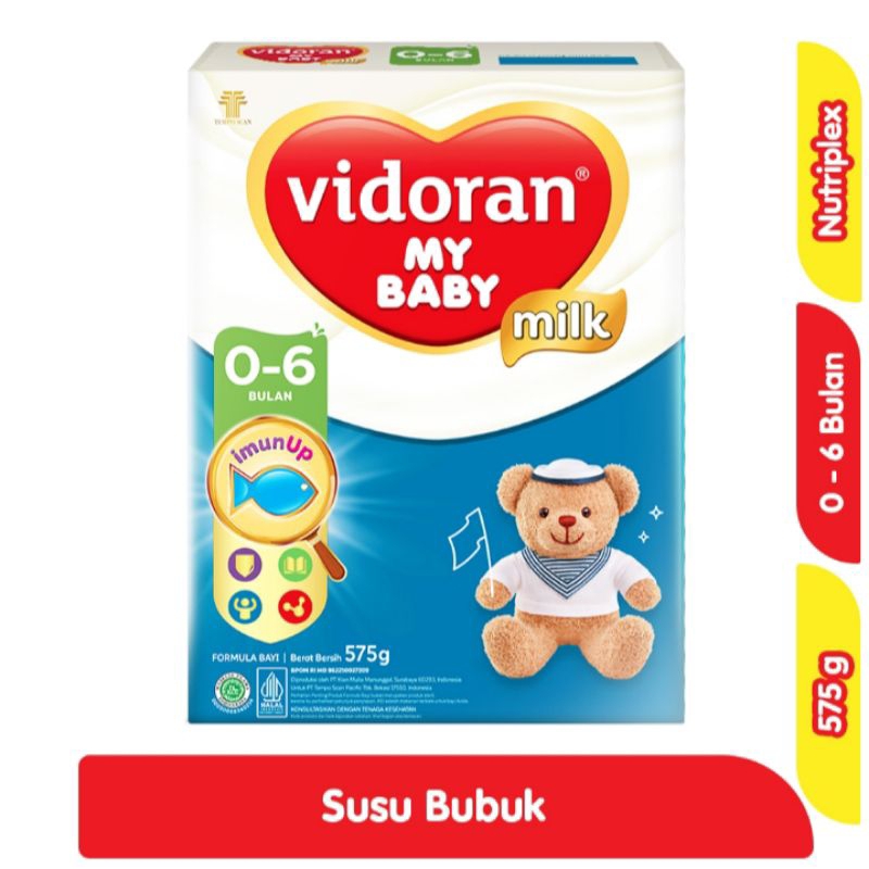 Vidoran My Baby Susu Formula Bayi 0-6 6-12 Bulan 575 gram