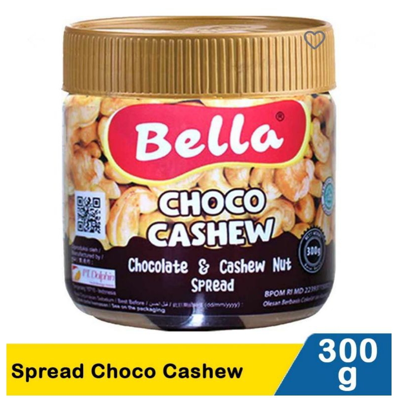 

Bella choco cashew Spread 300g selai coklat kacang