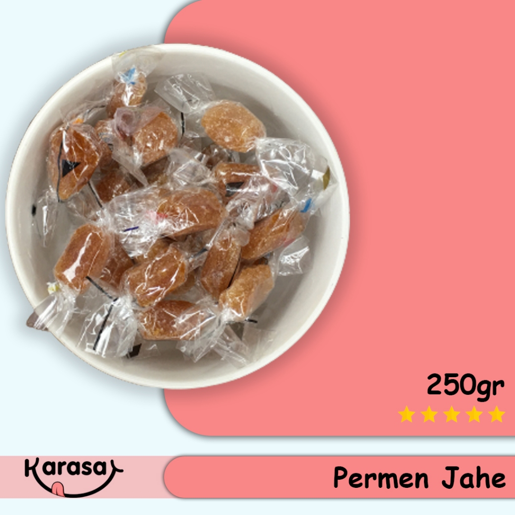 

Permen Jahe 250gr - Permen Rasa Jahe Manis Hangat - Karasa