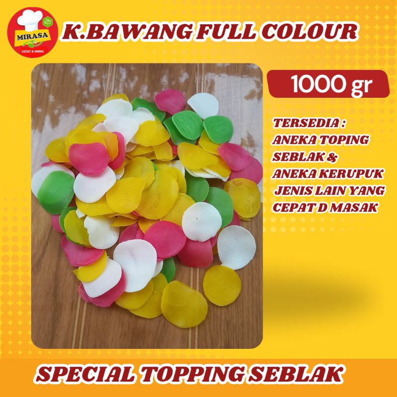 

KERUPUK BAWANG PULL WARNA 1000GR
