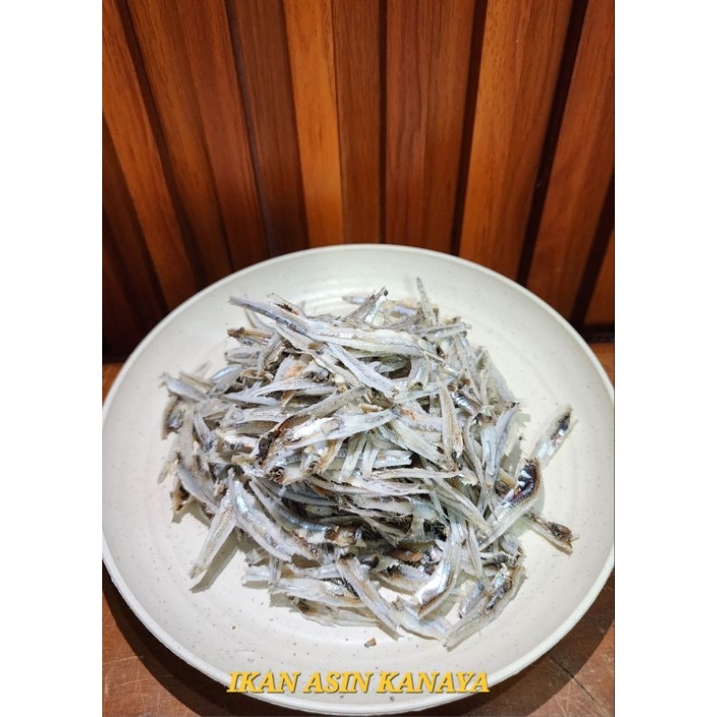 

Ikan Asin Teri Jengki Belah / Teri Kacang belah 500 gr / 1 kg.