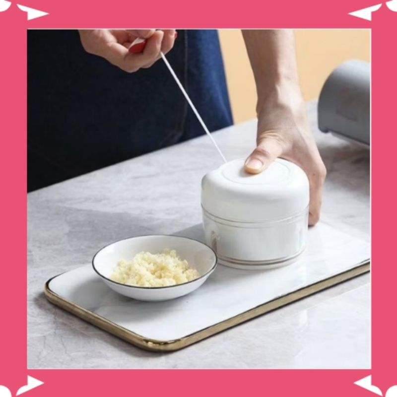 Blender Mini Chopper Cooper Pencacah Bawang Cabe Daging Blender Tarik