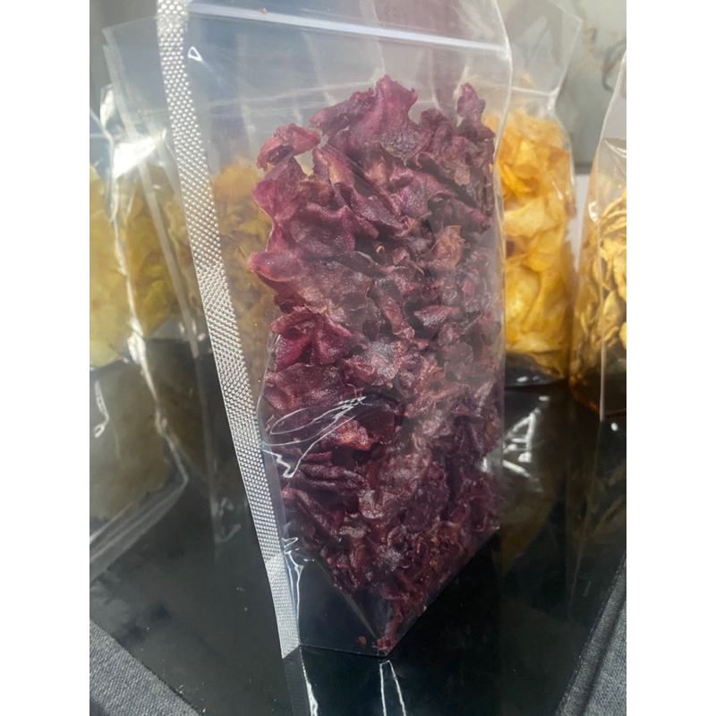 

Keripik Ubi Jalar Ungu 200 Gram Kripik Renyah